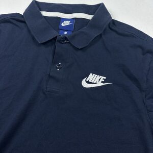 Nike Polo Shirt Vintage 80s Blue Tag Golf Men's Short Sleeve Blue Size Large